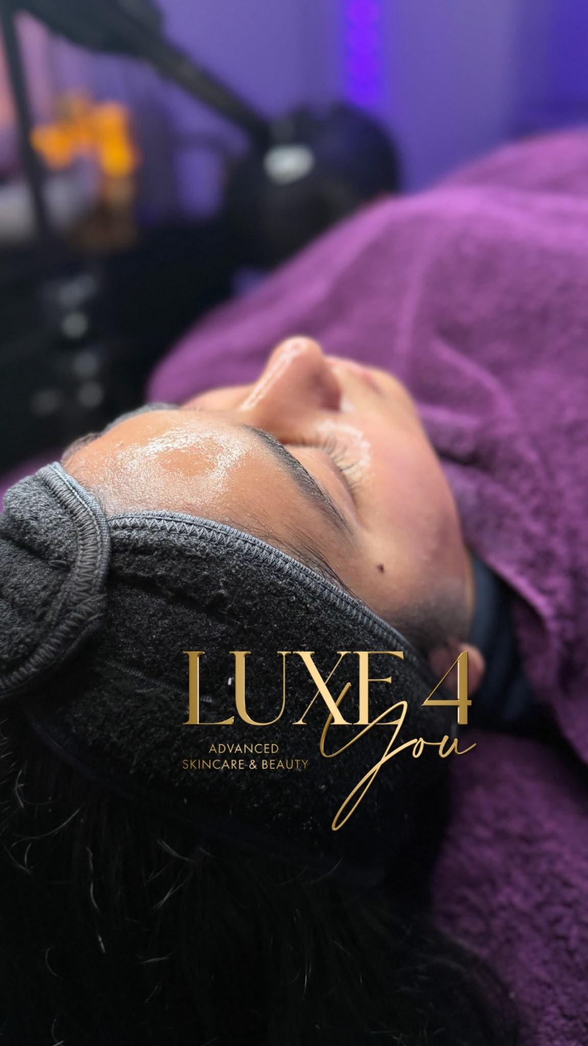 A client receiving an advanced Korean facial at Luxe 4 You in Sheffield S13